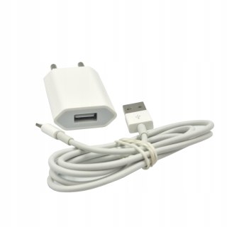 ORYGINALNA ŁADOWARKA APPLE 5W + Kabel Lightning Apple ORG